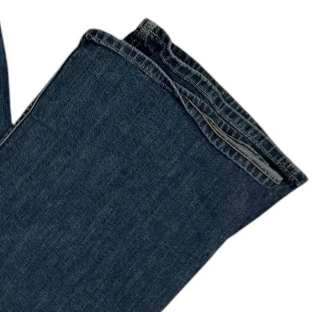 Banana Republic Mens Dark Wash Straight Leg Denim Jeans Blue Sz 31x33 Stretch
